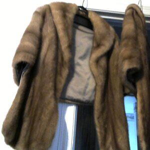 Vintage Mink Stole and Hat